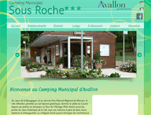 Tablet Screenshot of campingsousroche.com